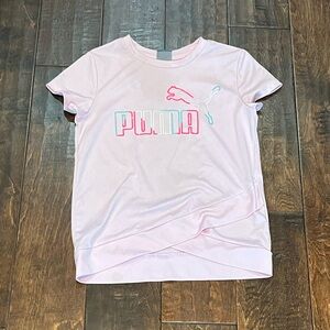 Puma Pink Tee with Logo